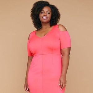 Fast Lane  Cold-Shoulder Sheath Dress